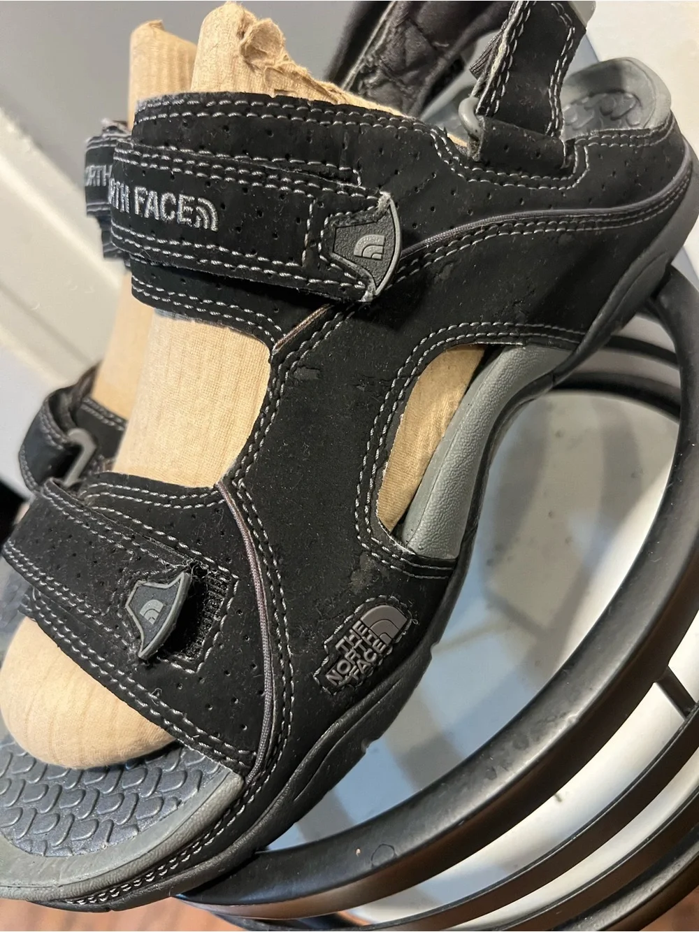 The North Face Black Men's Adjustable Outdoor Sandals size 10